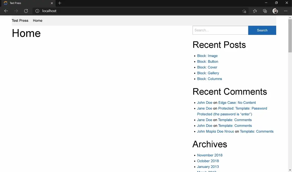 Ubuntu terminal showing wp-foundation-six project running successfully with Docker