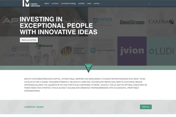 Screenshot of Martin Ventures