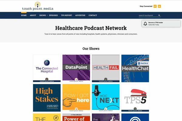Screenshot of Touch Point Media