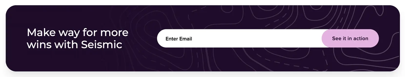 Midline CTA with an email field that opens a modal window containing the full request a demo form.