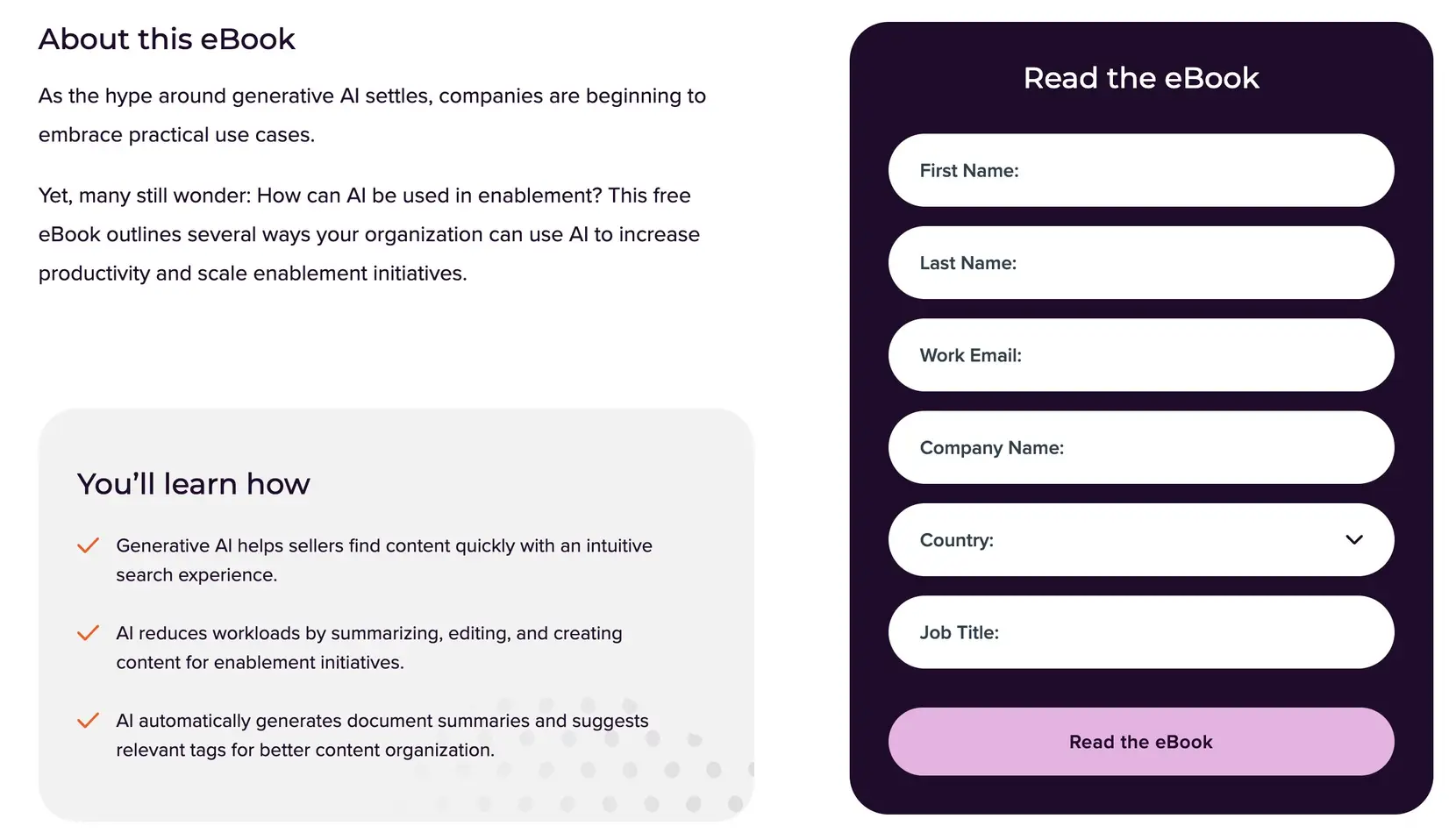 Ebook resource landing page with Marketo form on right side.