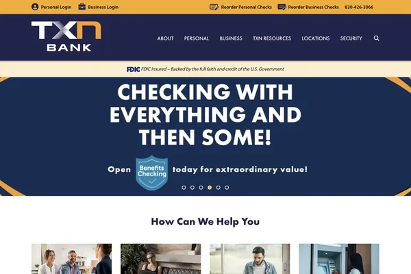 Screenshot of TXN Bank