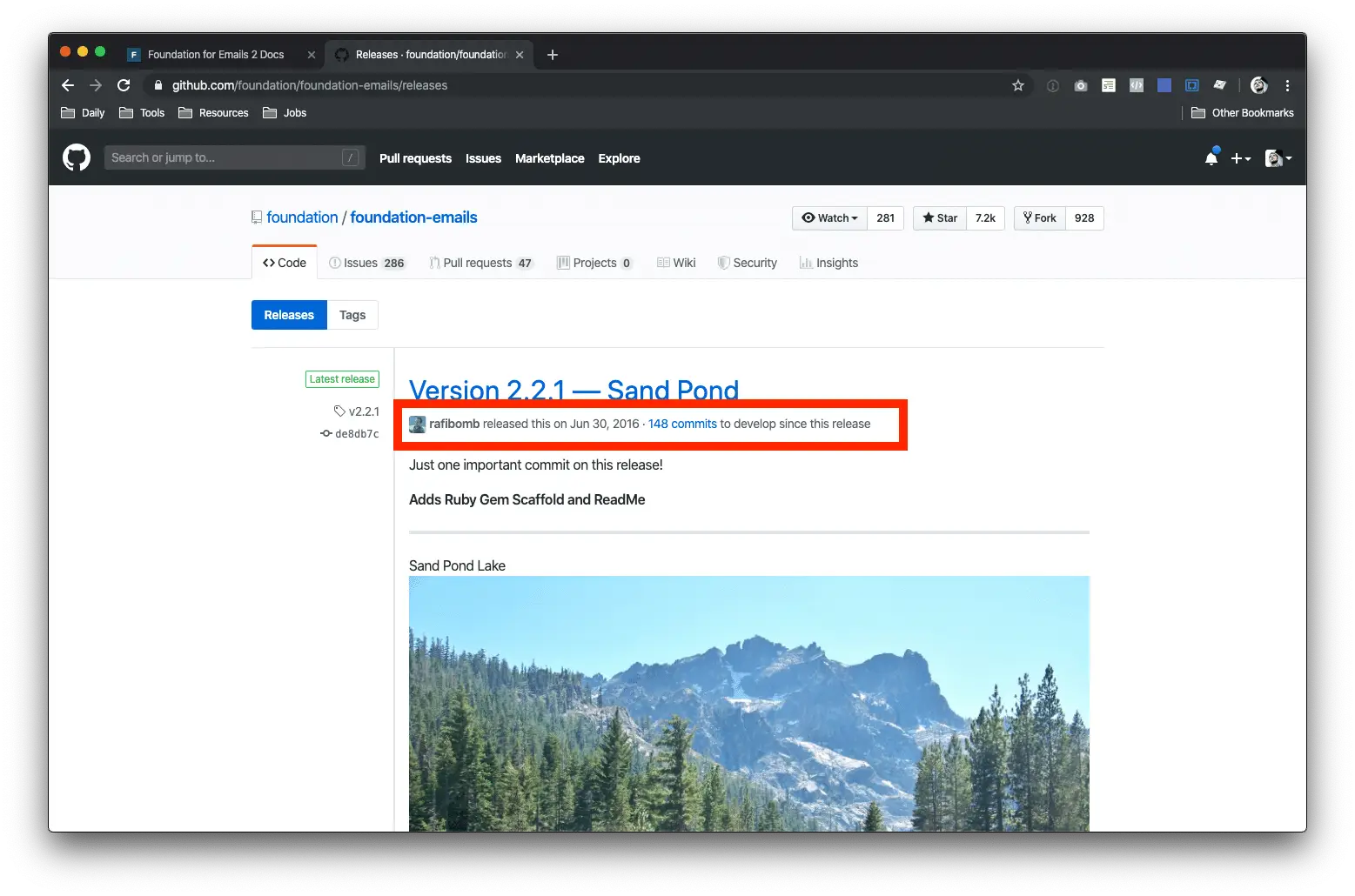 June 30th 2016 was the last time the framework was updated.
